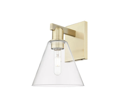 Arcadia Sconce Brass Glass Steel