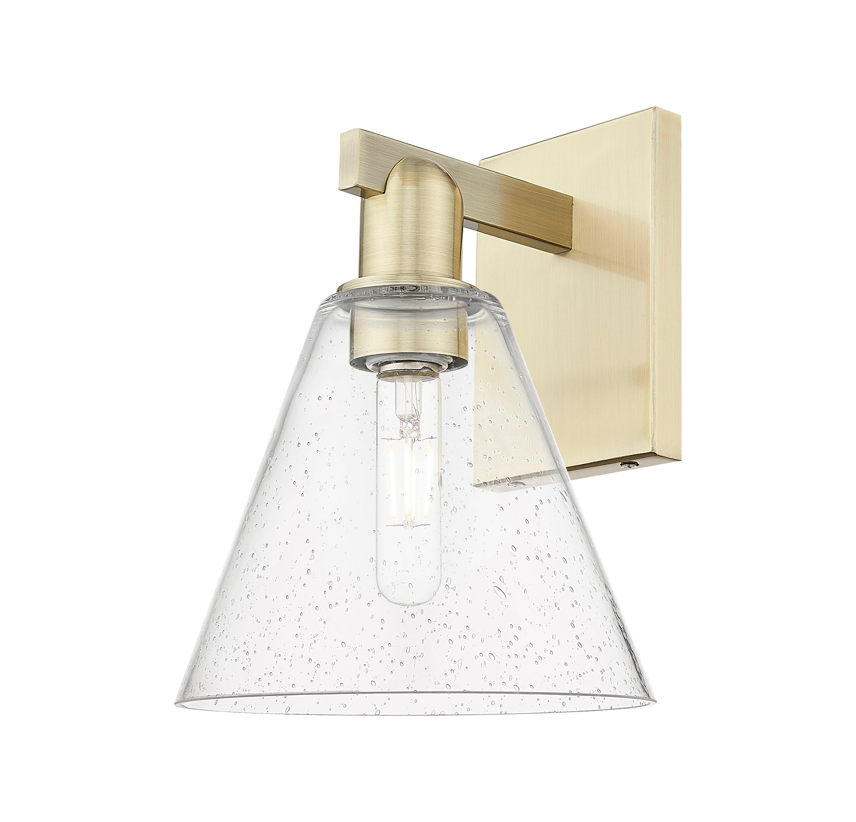 Arcadia Sconce Brass Glass Steel