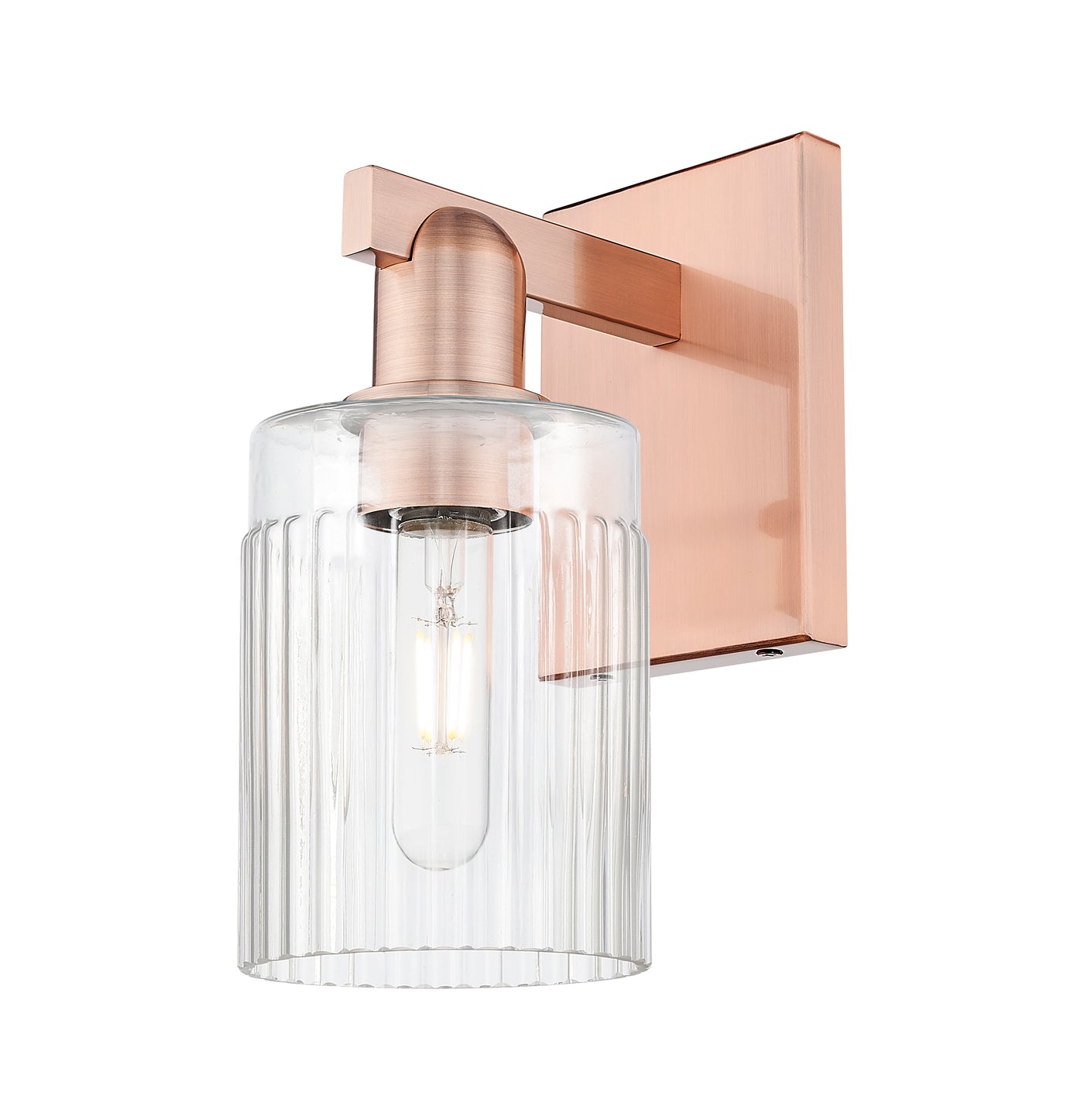 Arcadia Sconce Cast Brass Steel Glass