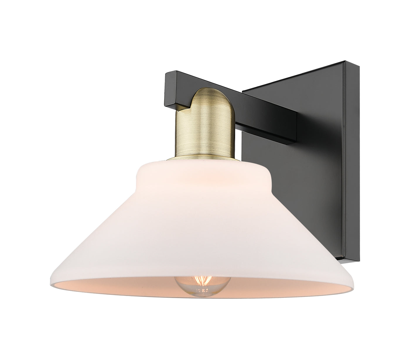Arcadia Sconce Cast Brass Glass Steel