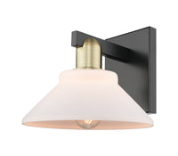 Arcadia Sconce Cast Brass Glass Steel