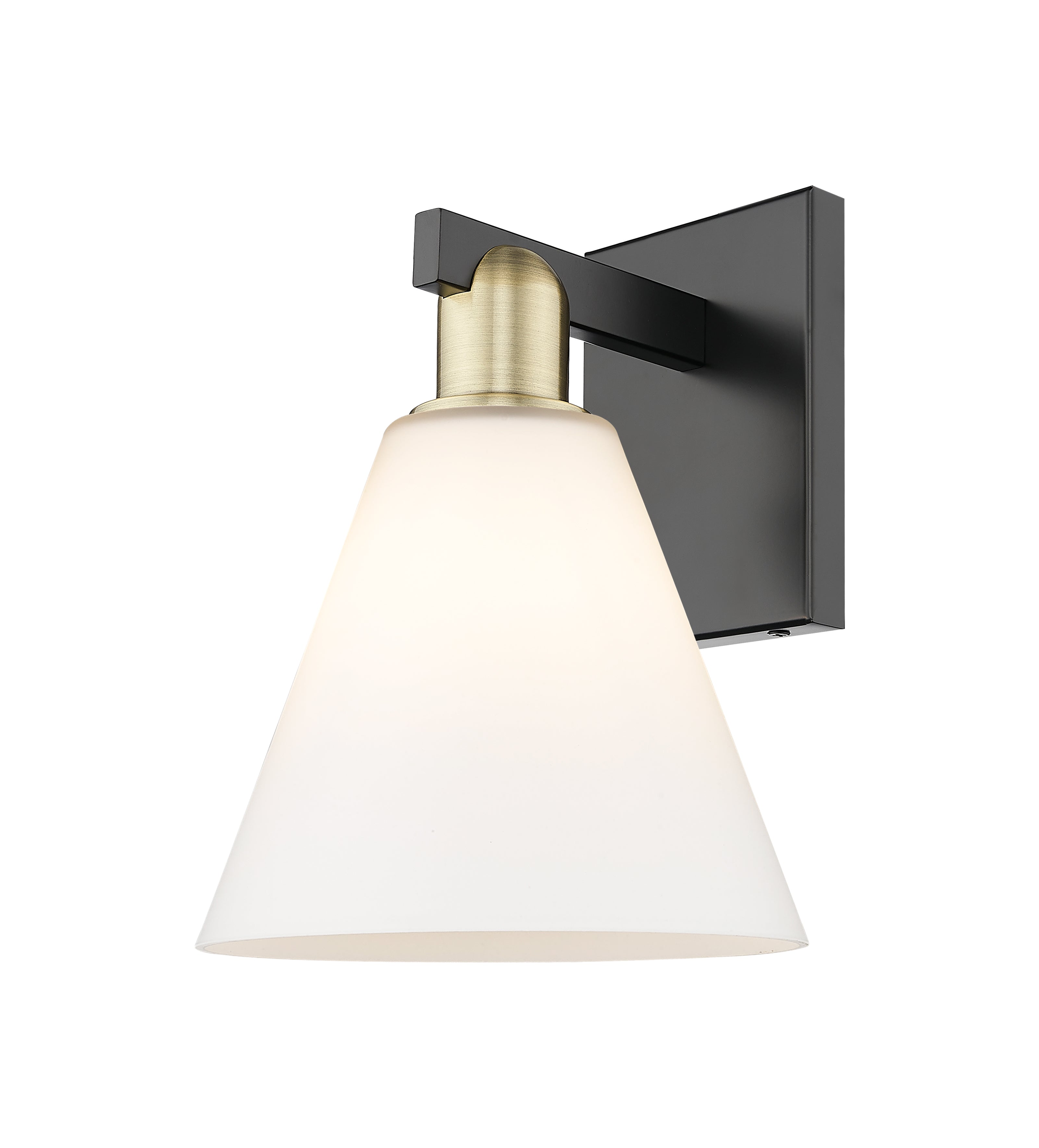 Arcadia Sconce Brass Glass Steel