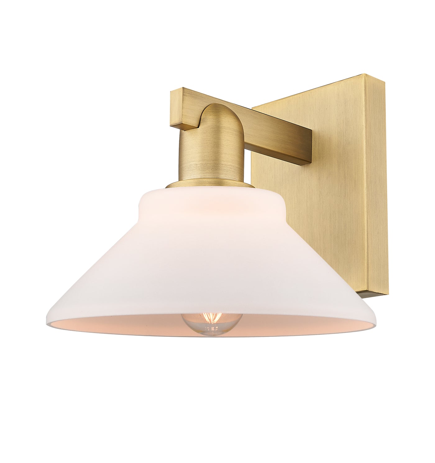 Arcadia Sconce Cast Brass Glass Steel