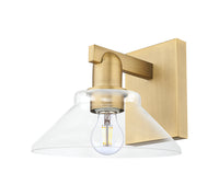 Arcadia Sconce Cast Brass Glass Steel