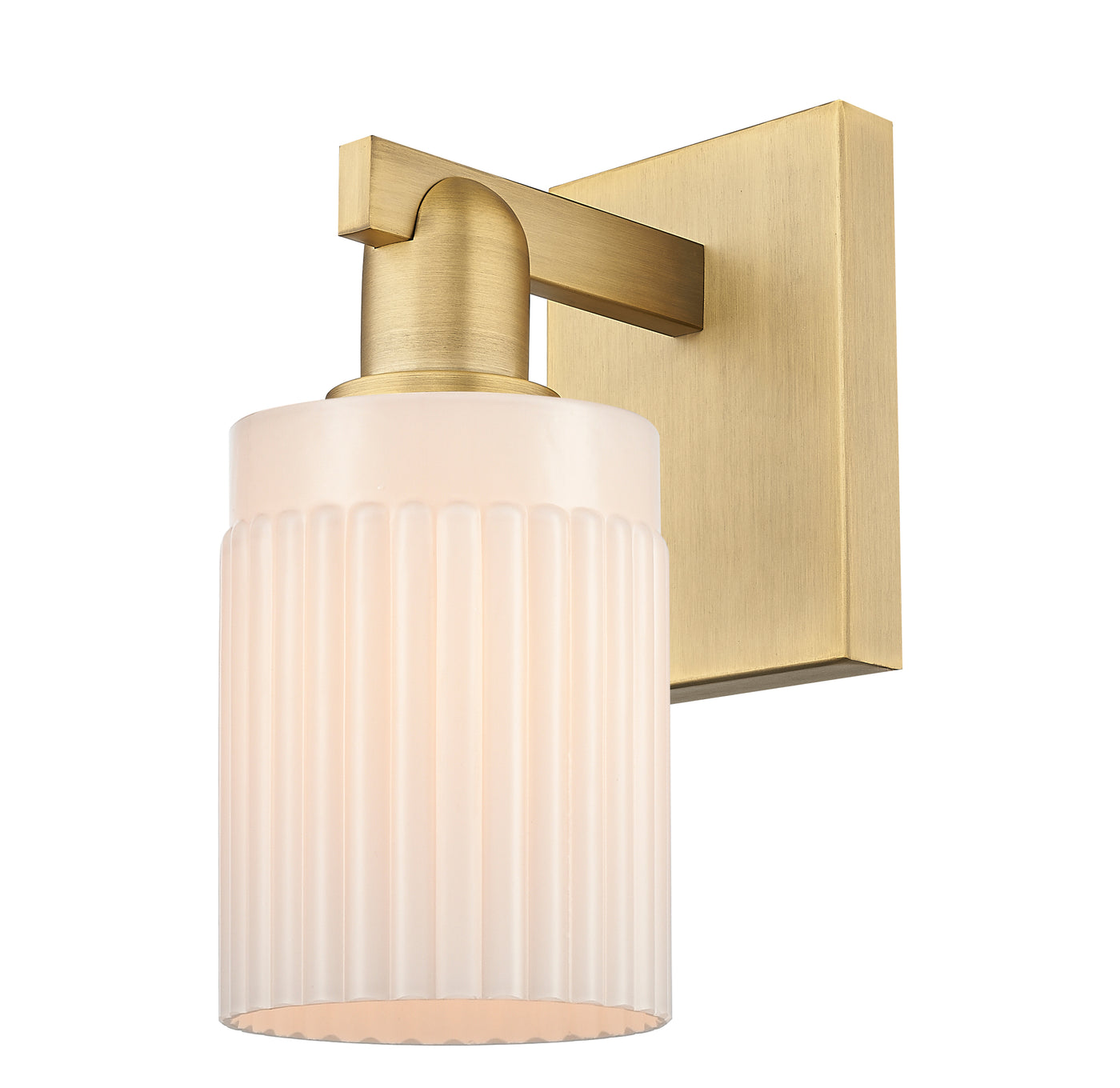 Arcadia Sconce Cast Brass Steel Glass