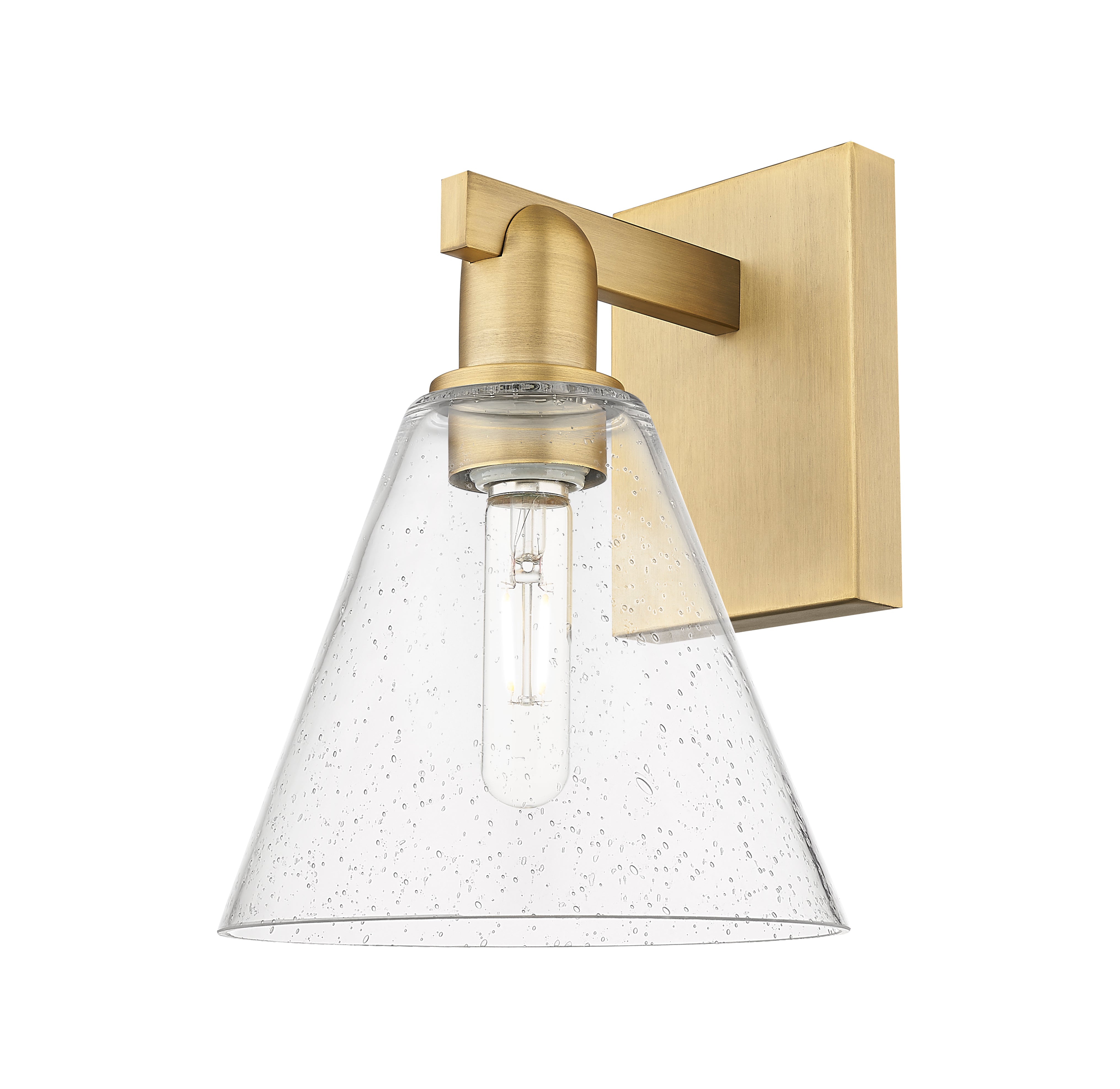 Arcadia Sconce Brass Glass Steel