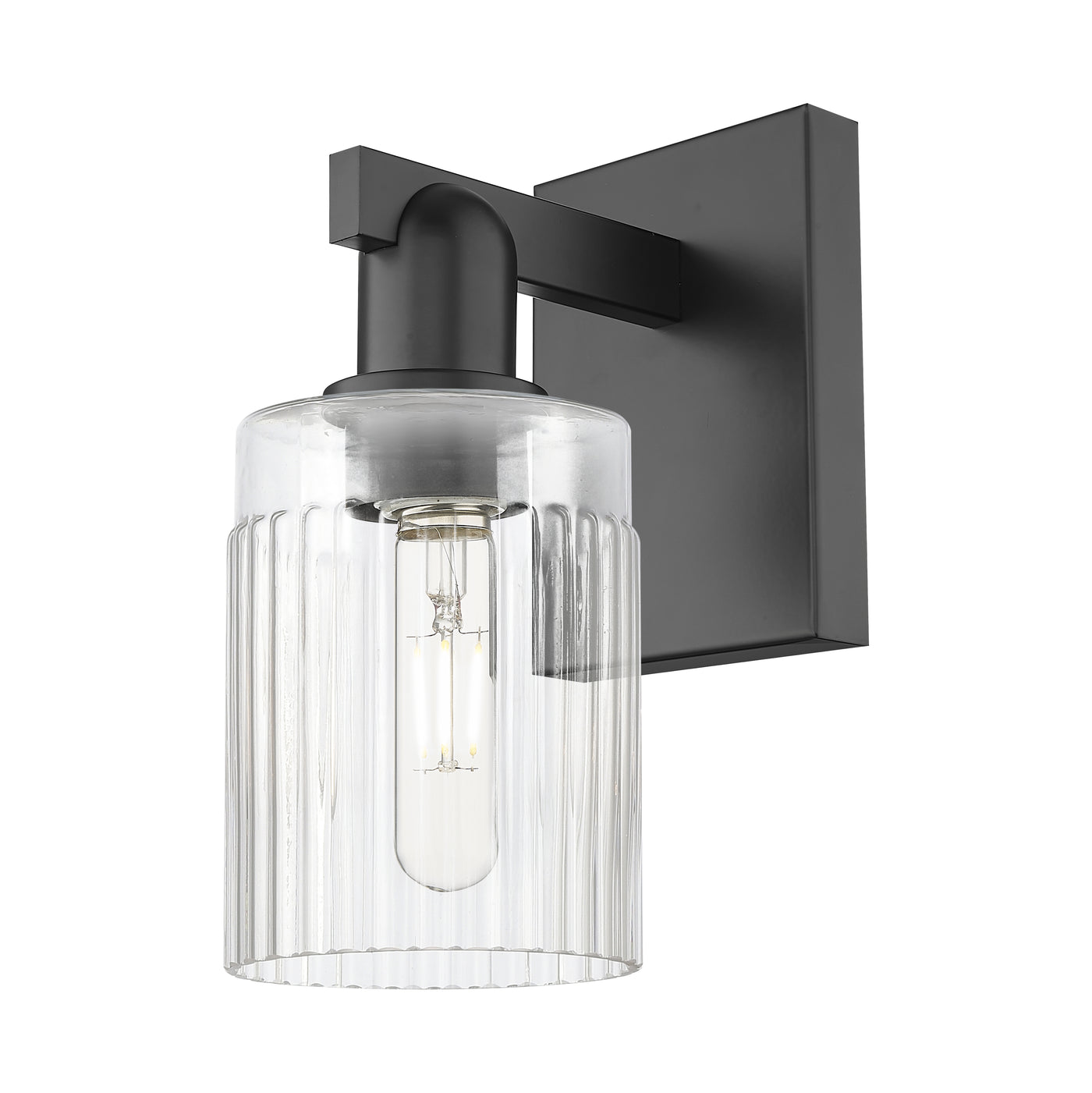 Arcadia Sconce Cast Brass Steel Glass