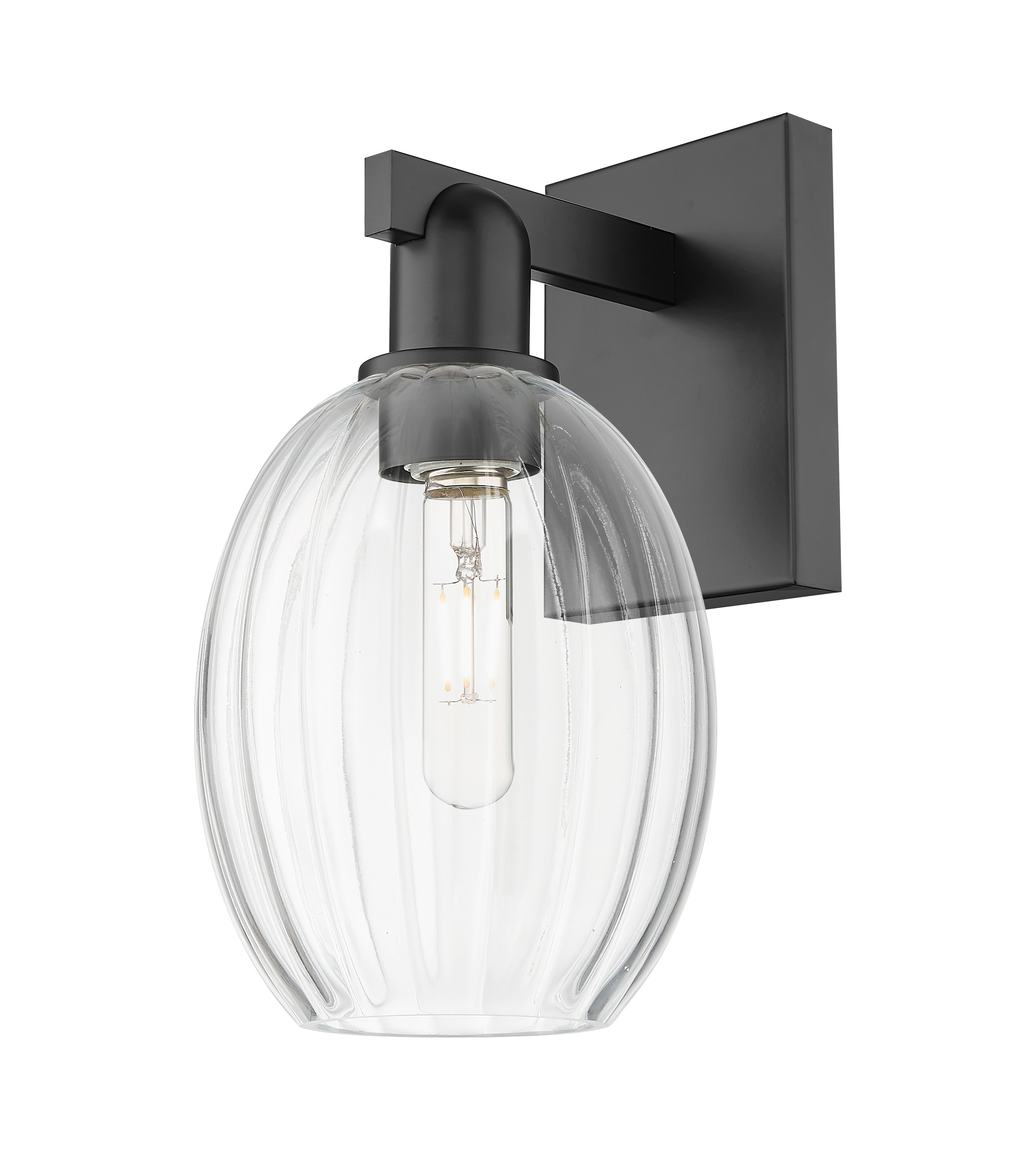 Arcadia Sconce Cast Brass Glass Steel
