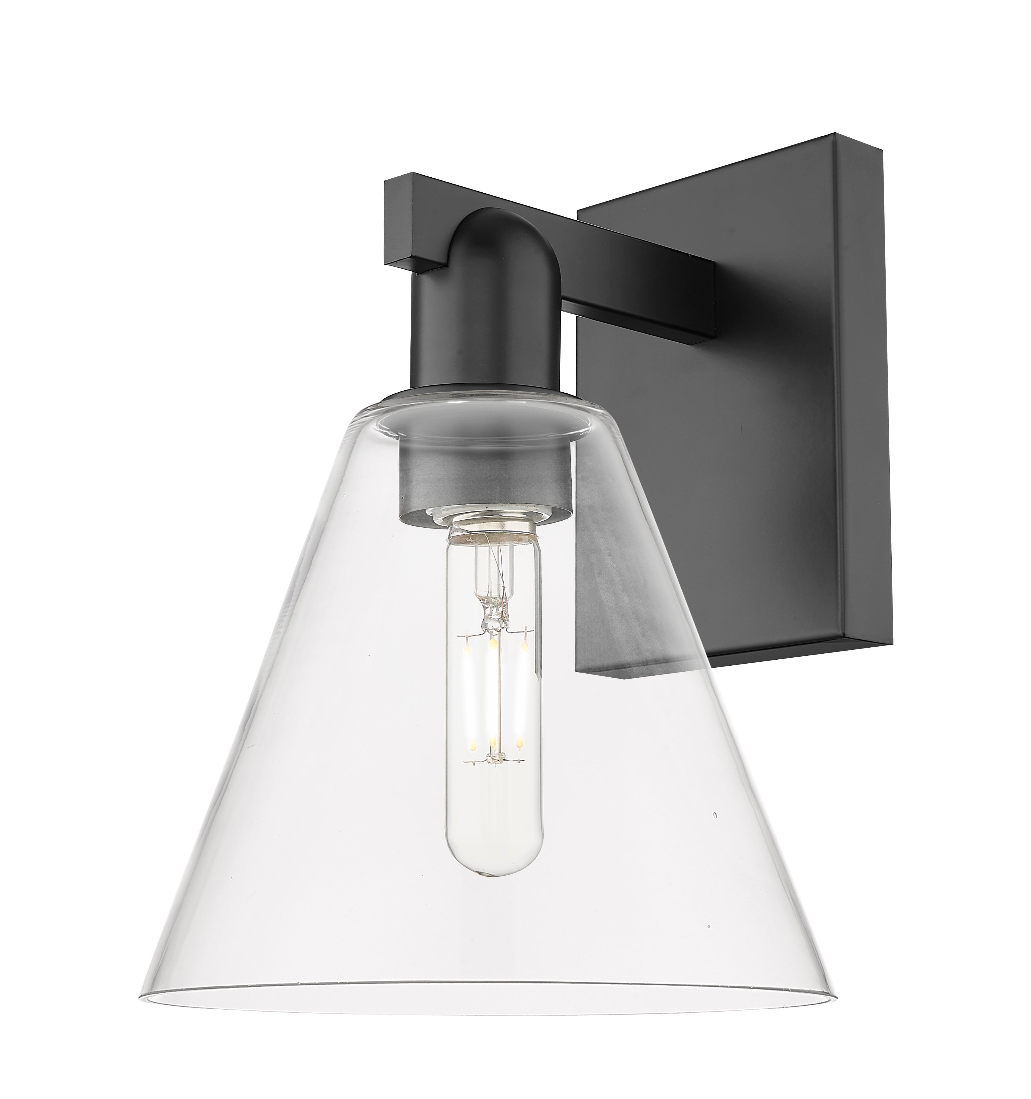 Arcadia Sconce Brass Glass Steel