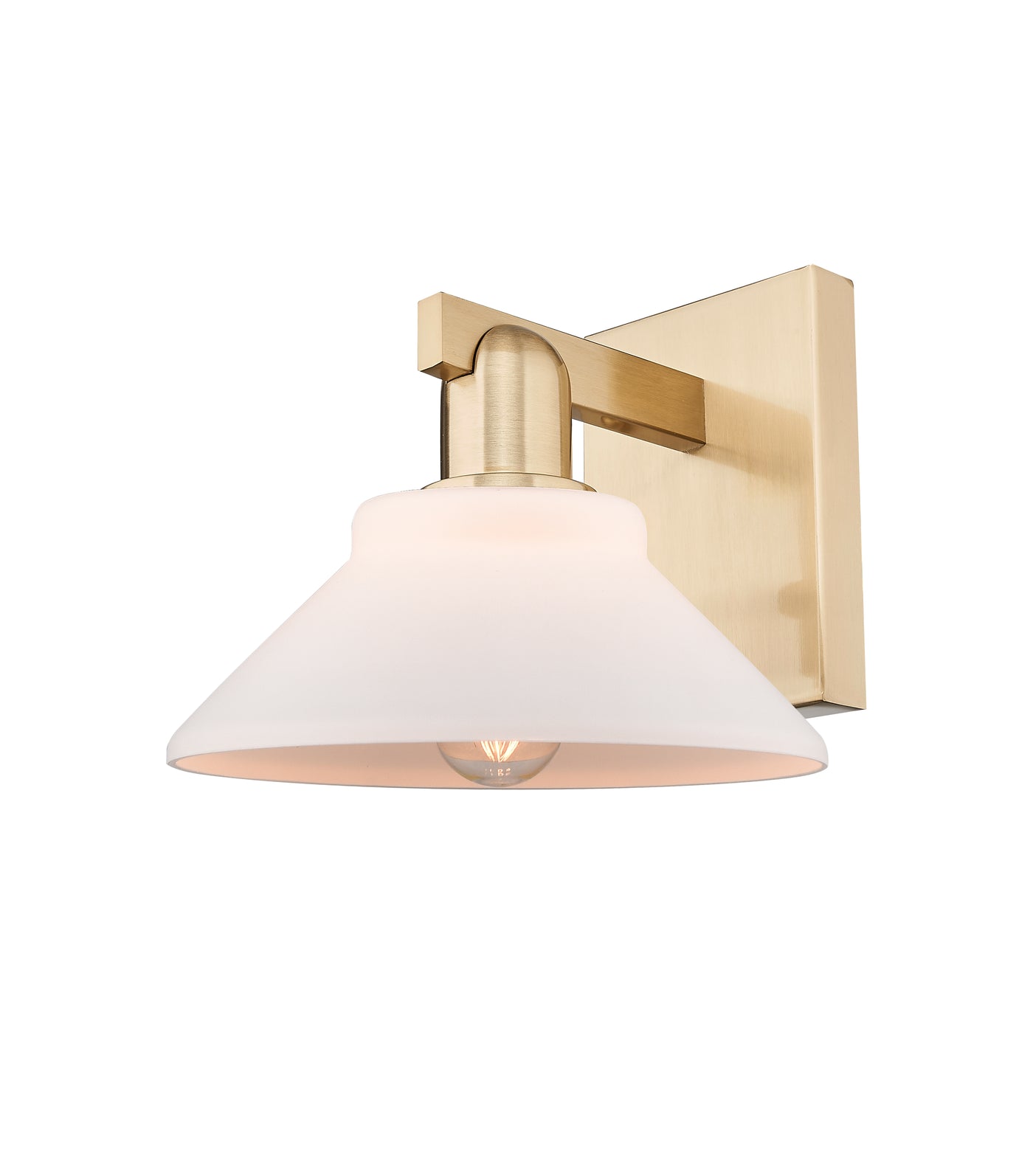 Arcadia Sconce Cast Brass Glass Steel