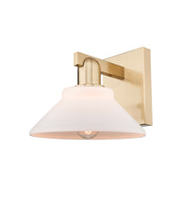 Arcadia Sconce Cast Brass Glass Steel