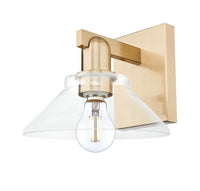 Arcadia Sconce Cast Brass Glass Steel