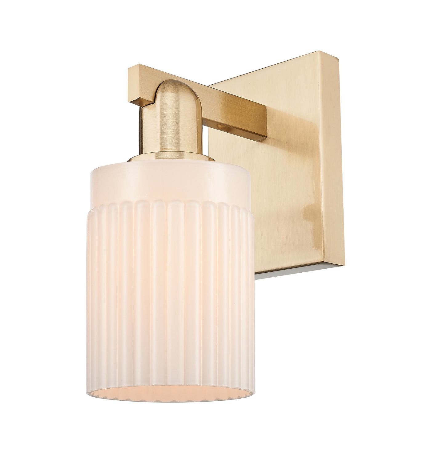 Arcadia Sconce Cast Brass Steel Glass