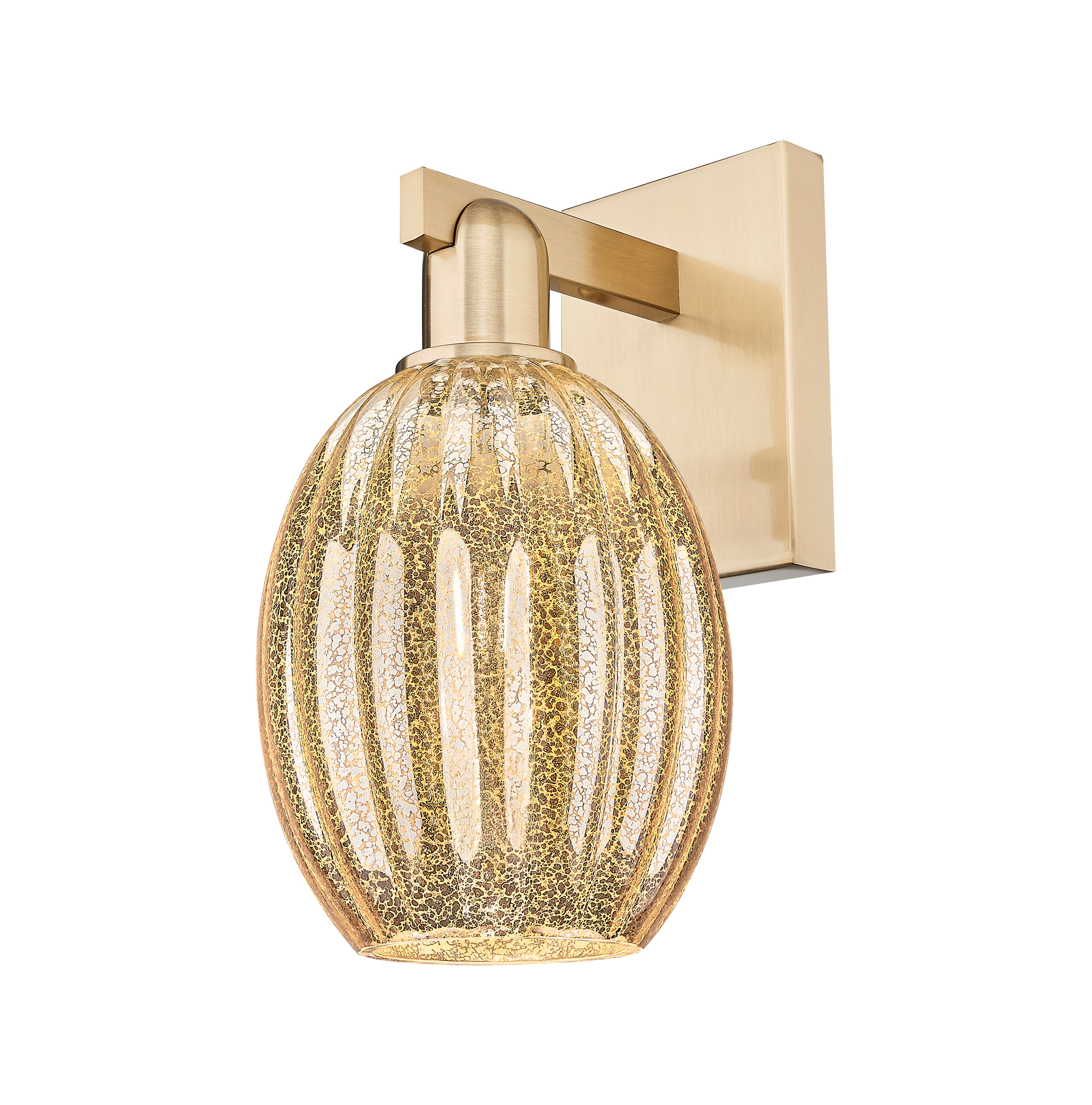 Arcadia Sconce Cast Brass Glass Steel