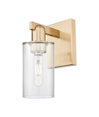 Arcadia Sconce Cast Brass Modern Glass