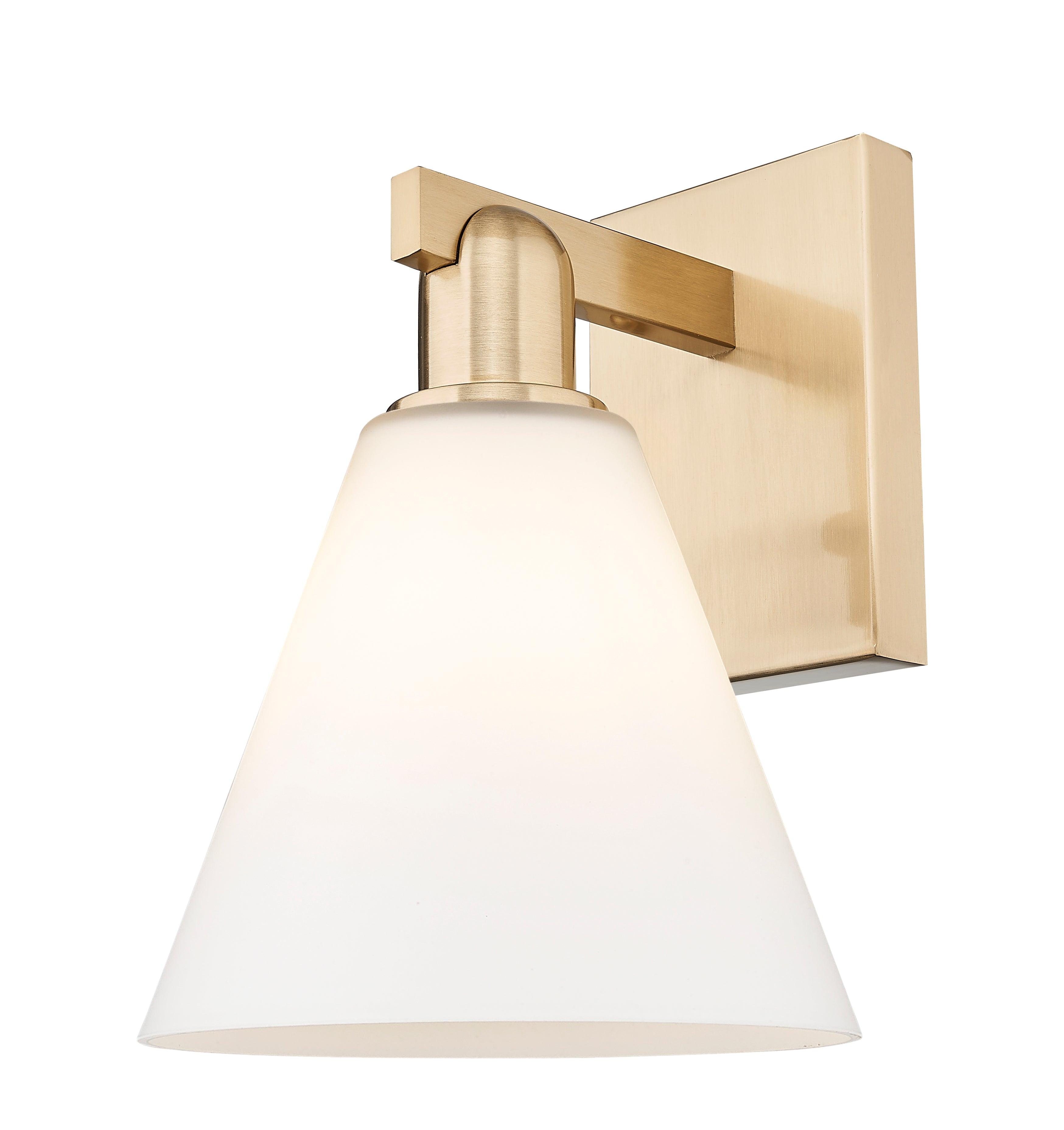 Arcadia Sconce Brass Glass Steel