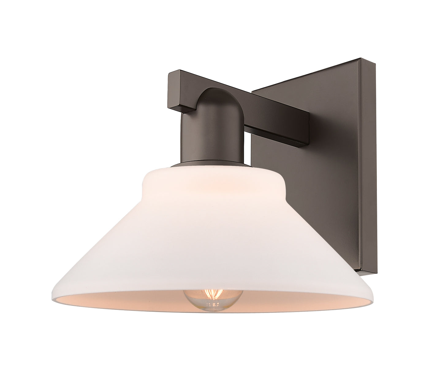 Arcadia Sconce Cast Brass Glass Steel