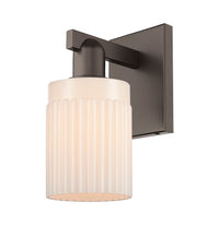 Arcadia Sconce Cast Brass Steel Glass