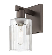 Arcadia Sconce Cast Brass Steel Glass