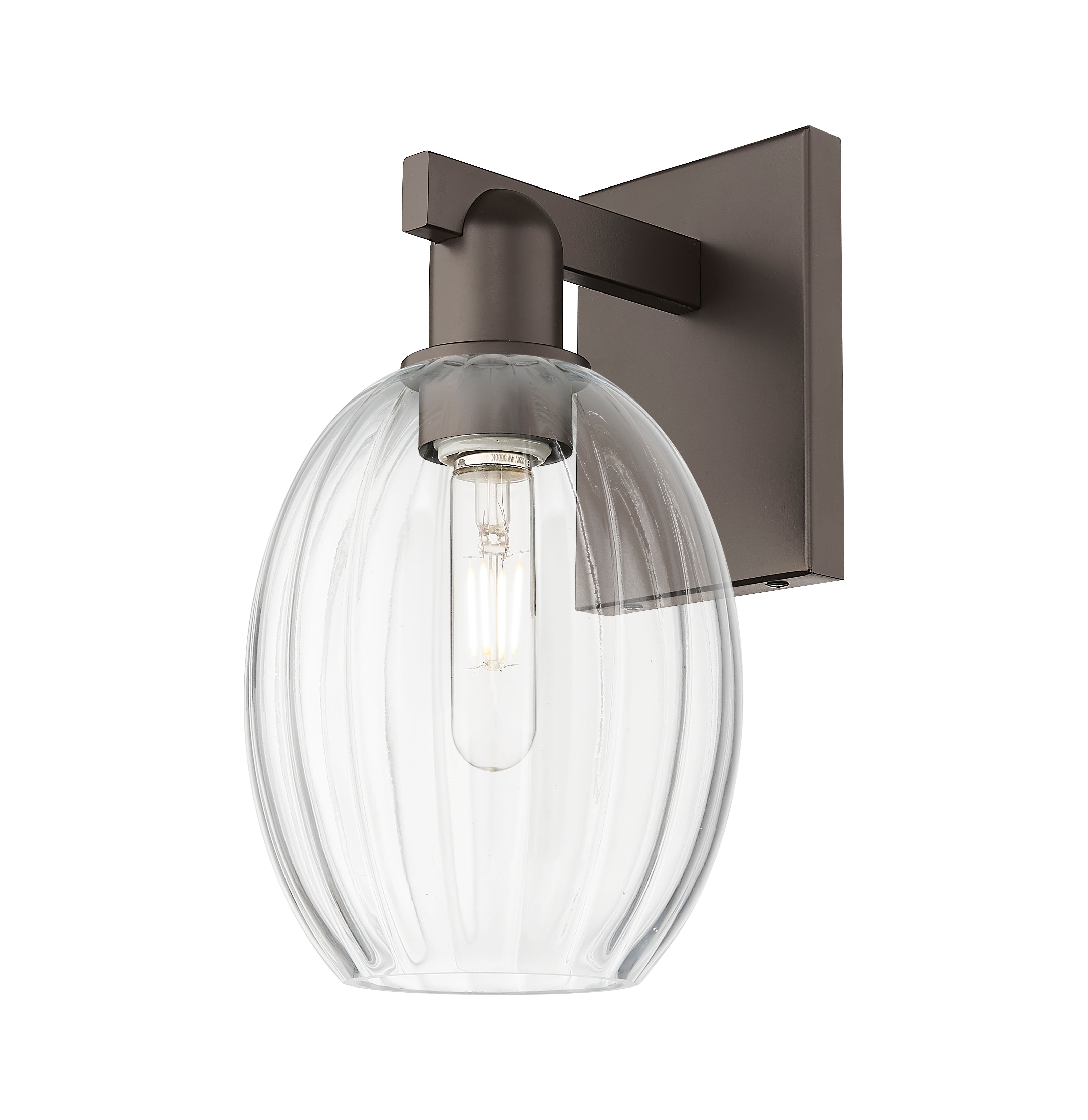 Arcadia Sconce Cast Brass Glass Steel