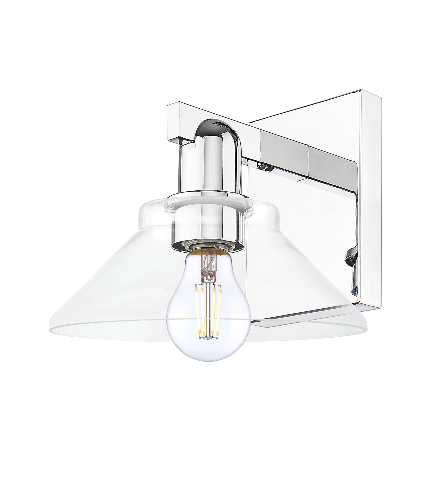 Arcadia Sconce Cast Brass Glass Steel