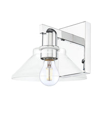 Arcadia Sconce Cast Brass Glass Steel