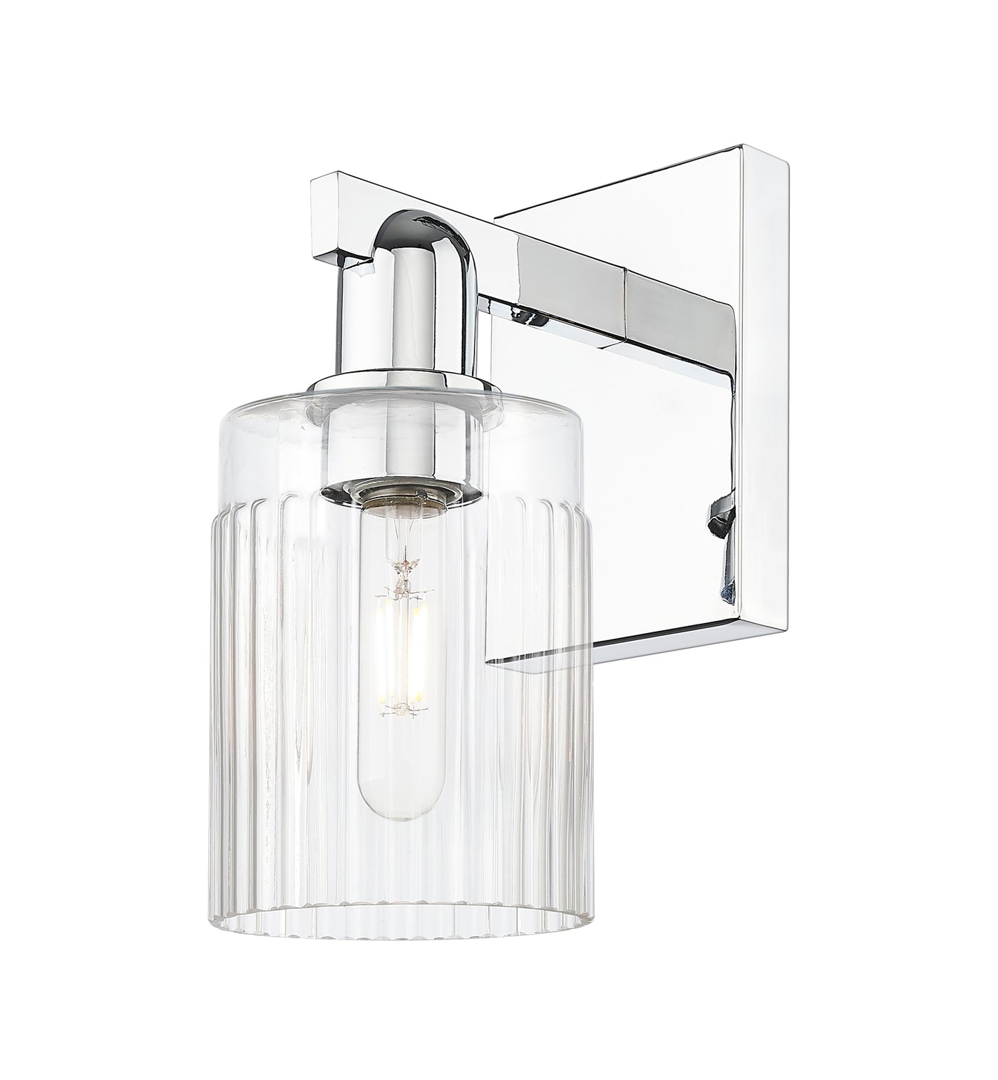Arcadia Sconce Cast Brass Steel Glass