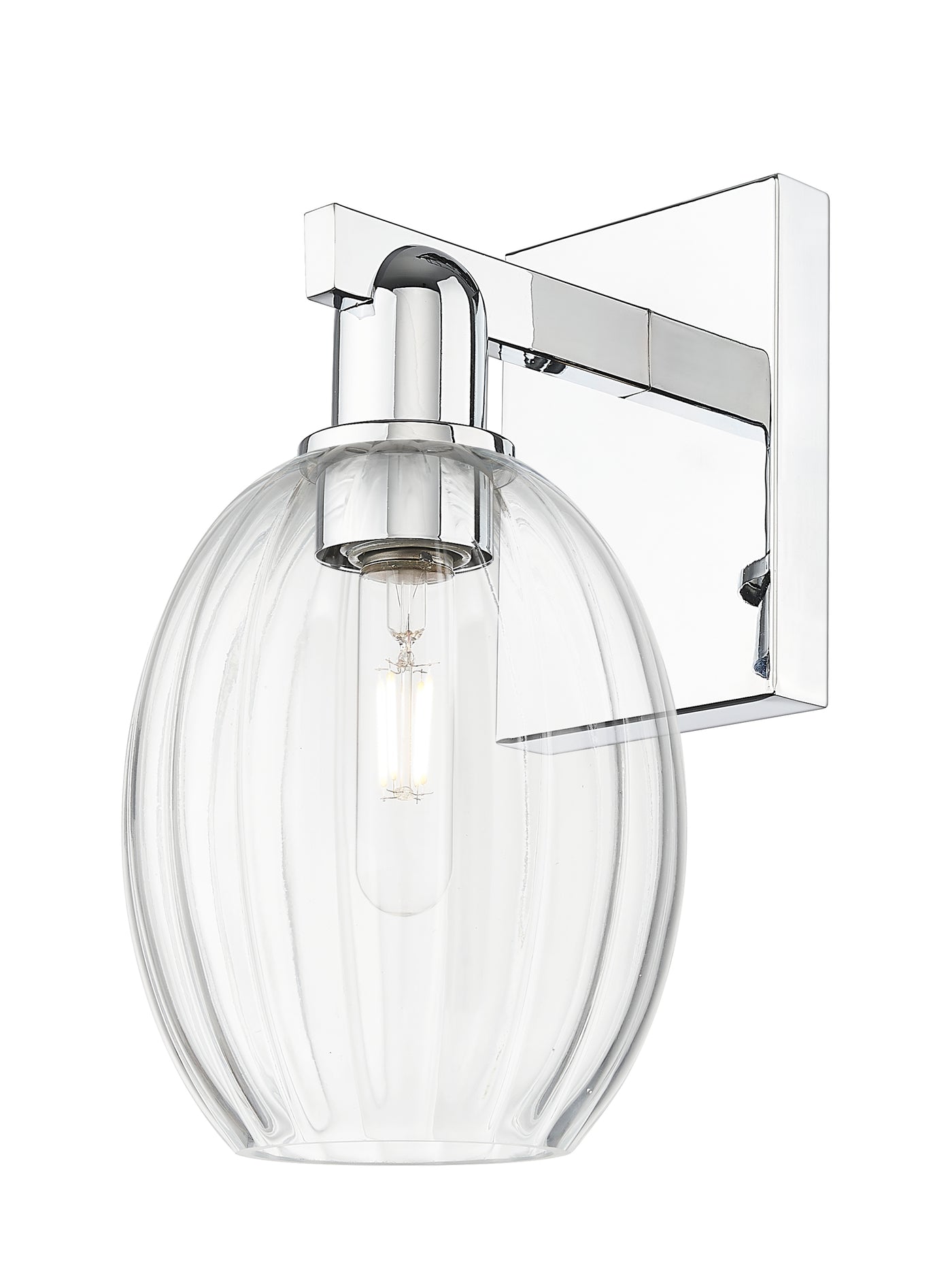 Arcadia Sconce Cast Brass Glass Steel