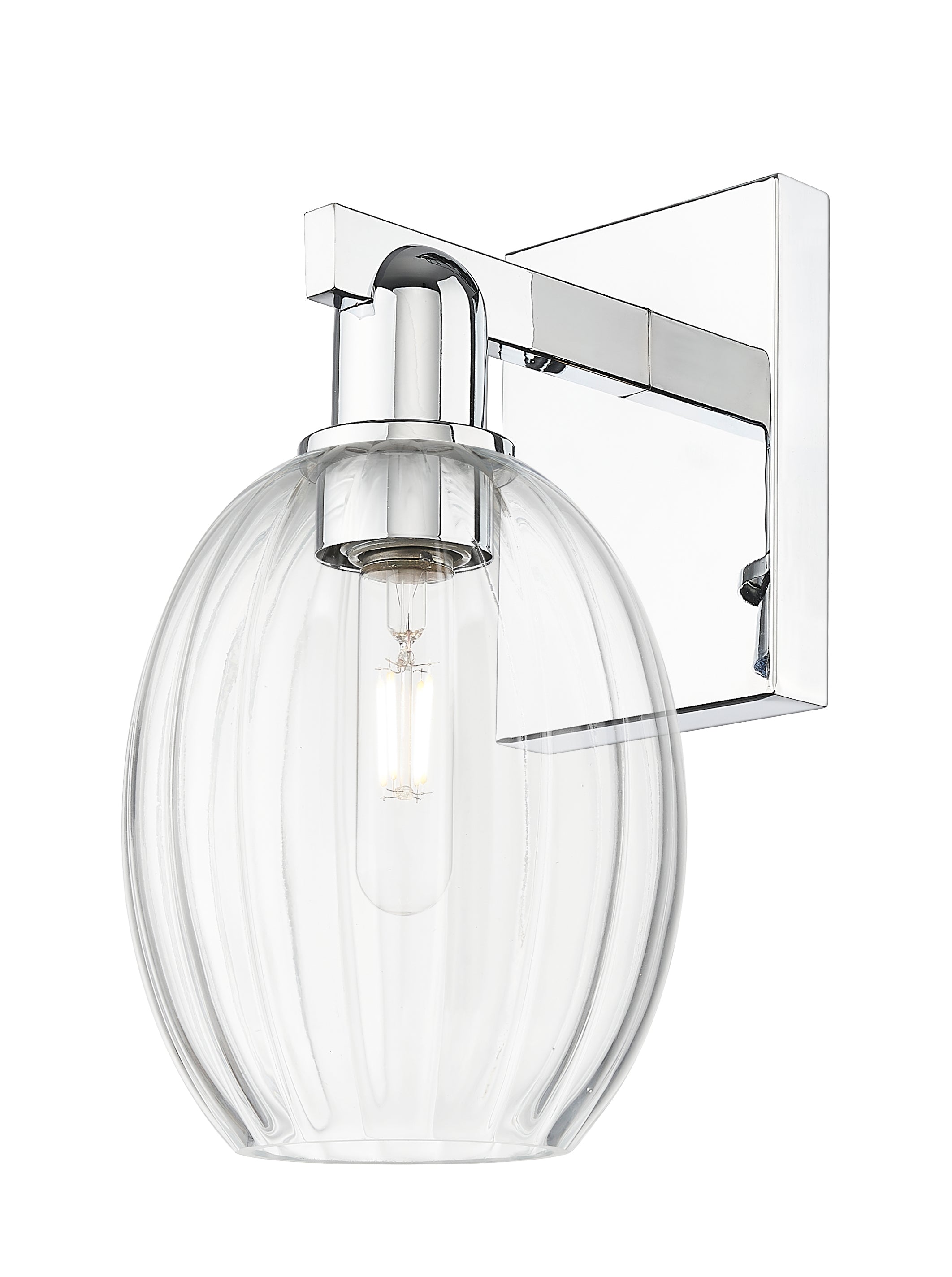 Arcadia Sconce Cast Brass Glass Steel