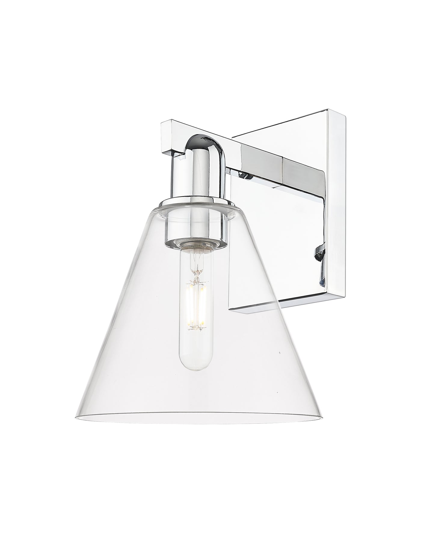 Arcadia Sconce Brass Glass Steel