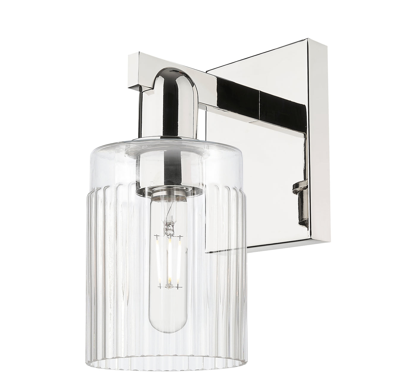 Arcadia Sconce Cast Brass Steel Glass