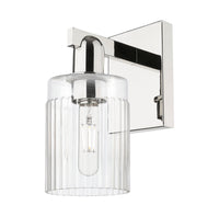 Arcadia Sconce Cast Brass Steel Glass