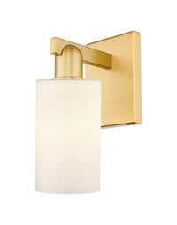 Arcadia Sconce Cast Brass Modern Glass