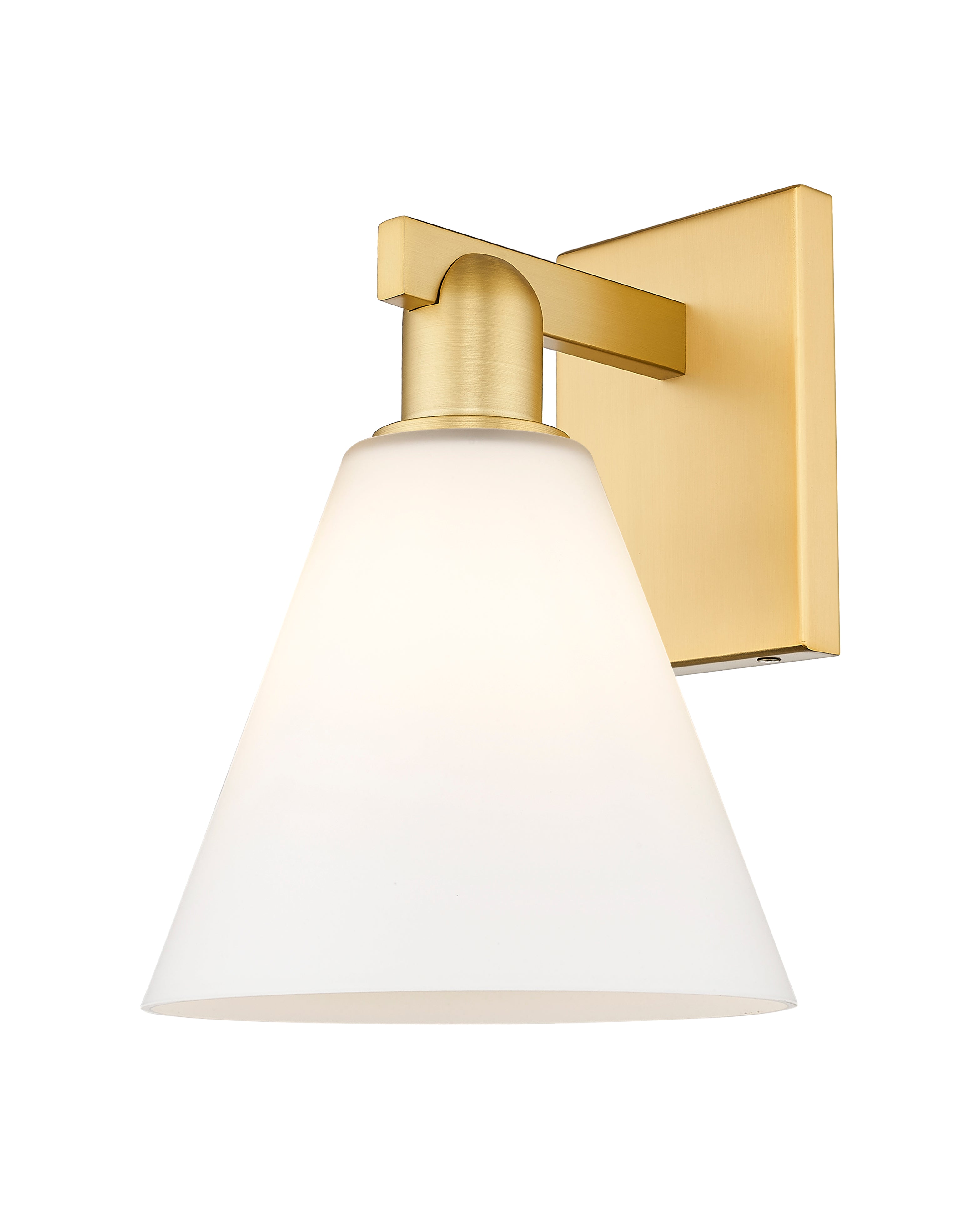 Arcadia Sconce Brass Glass Steel