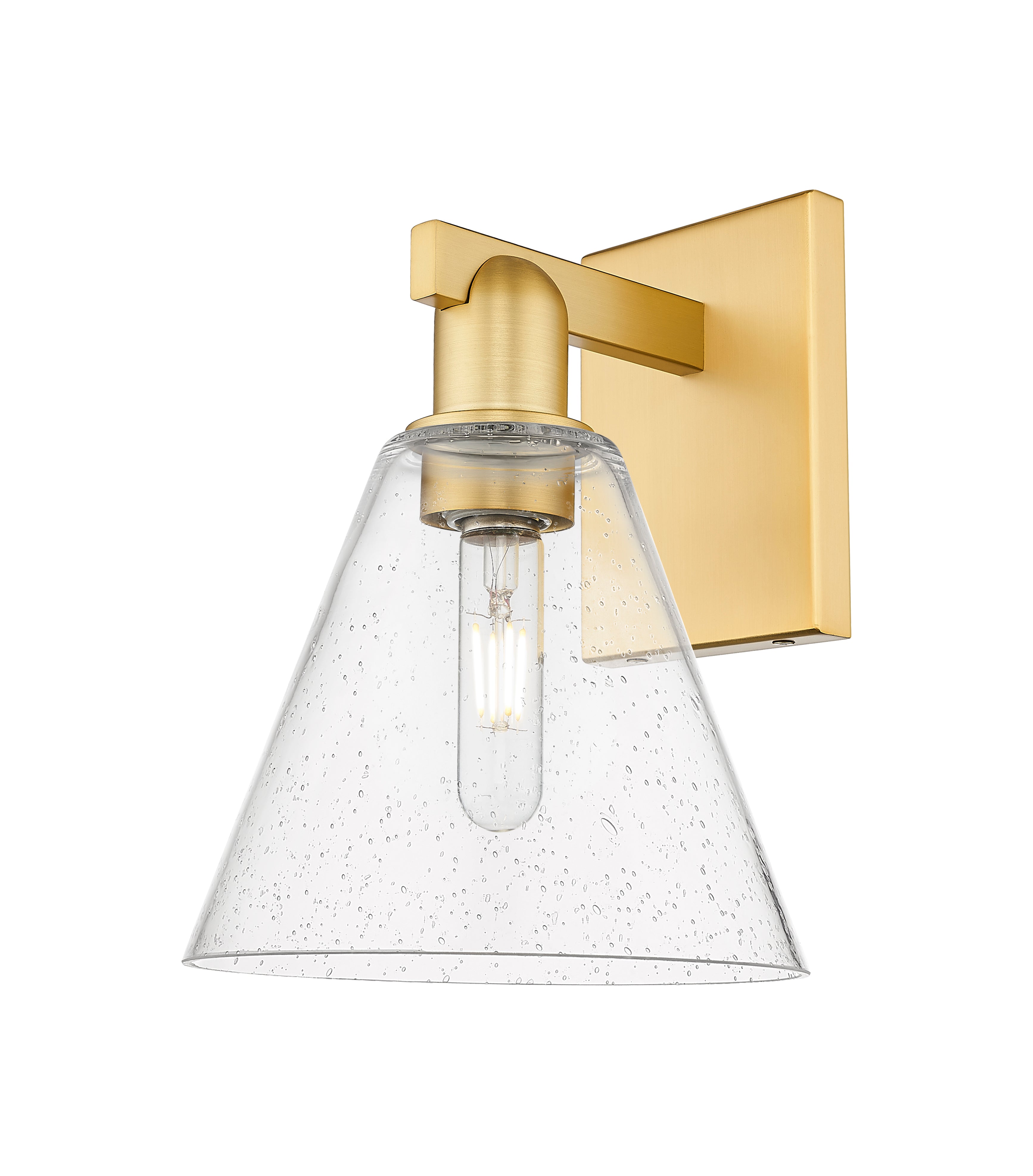 Arcadia Sconce Brass Glass Steel