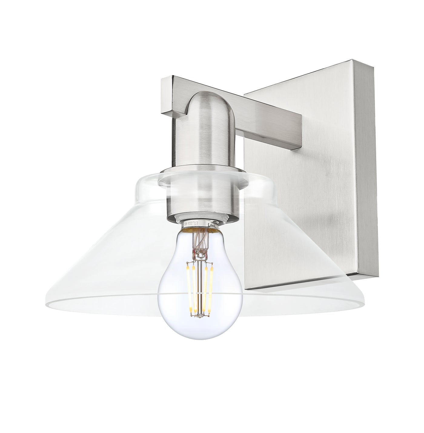 Arcadia Sconce Cast Brass Glass Steel