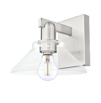 Arcadia Sconce Cast Brass Glass Steel