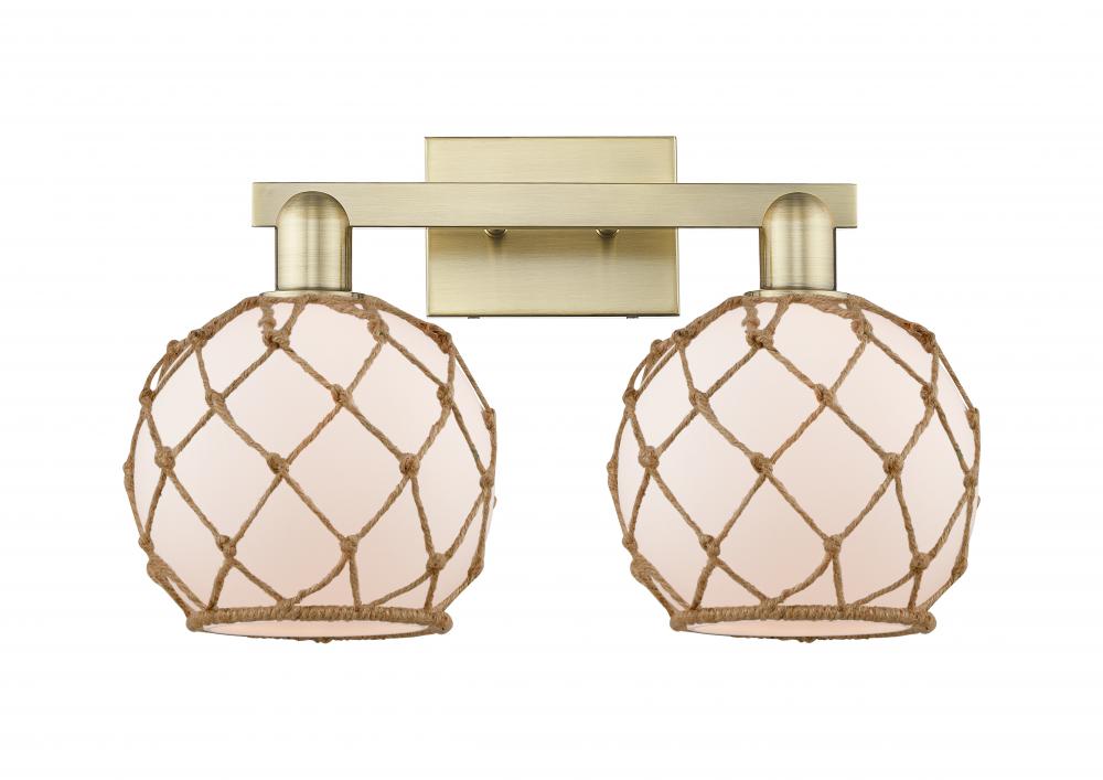 Farmhouse Rope 19-Inch 2-Light Bath Vanity Light