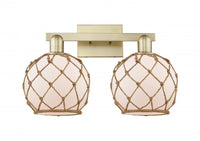Farmhouse Rope 19-Inch 2-Light Bath Vanity Light