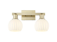 Arcadia Bath Vanity Light Steel Brass 19 Inch