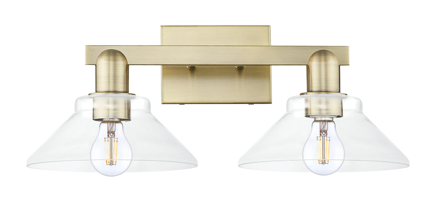Arcadia Bath Vanity Light Cast Brass