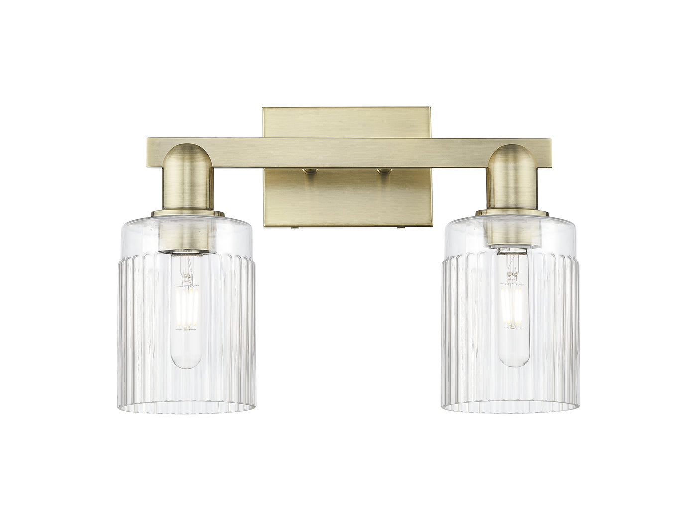 Arcadia Bath Vanity Light Cast Brass Finish