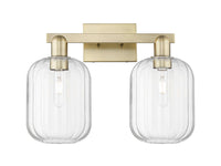 Arcadia Bath Vanity Light Cast Brass Glass