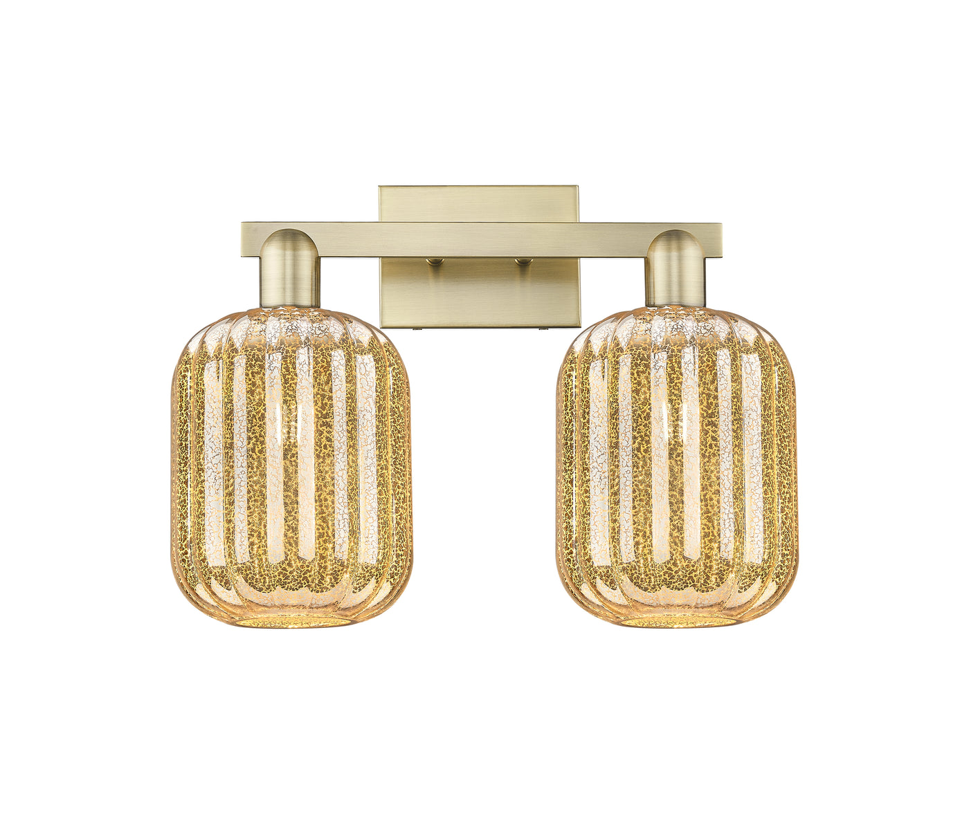 Arcadia Bath Vanity Light Cast Brass Glass
