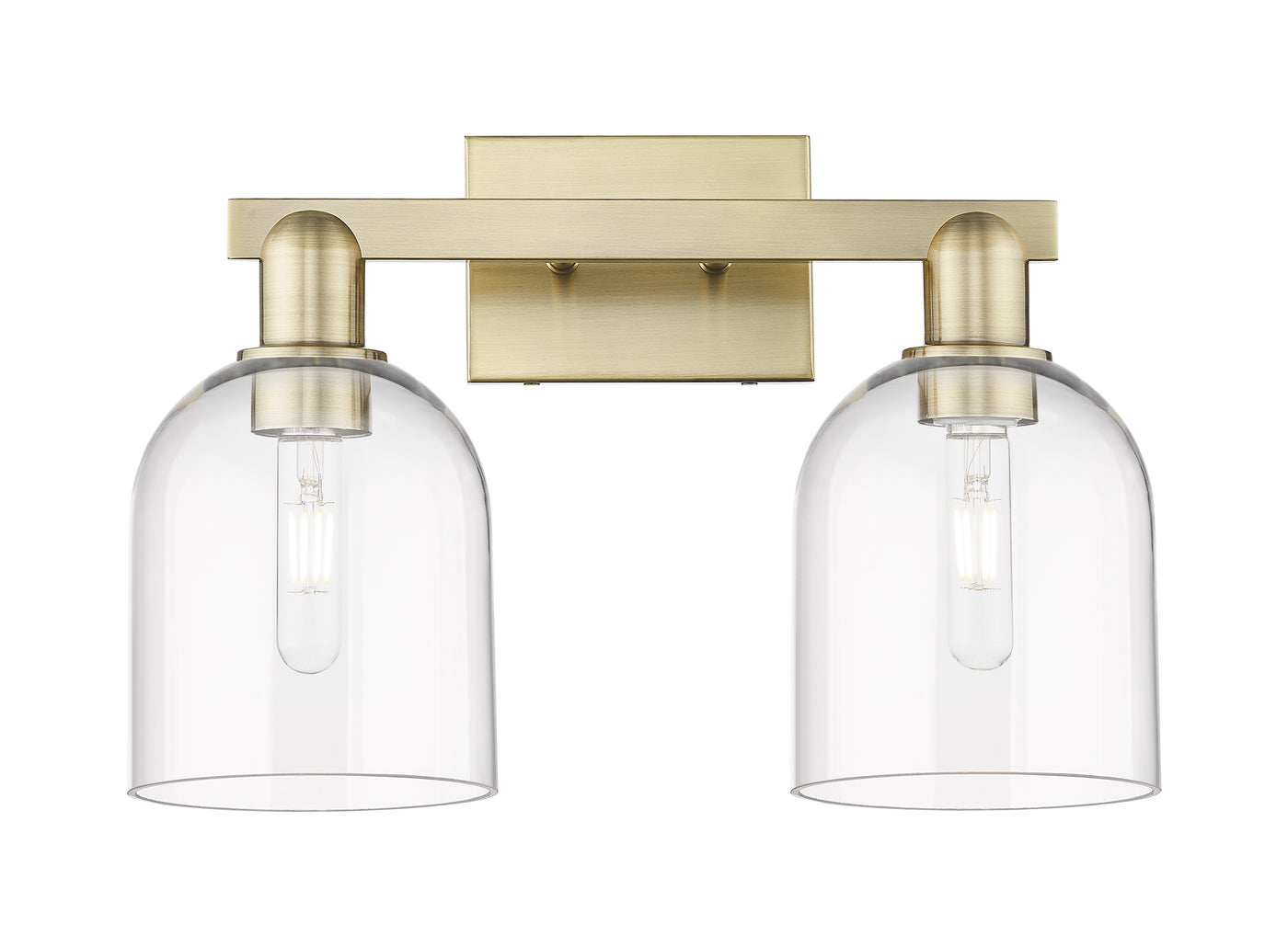 Arcadia Bath Vanity Light Cast Brass Finish