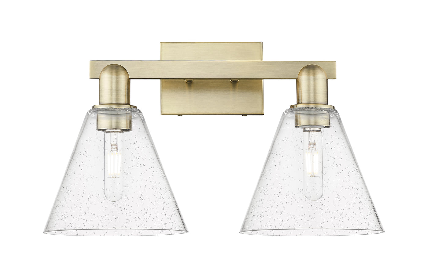 Arcadia Bath Vanity Light Cast Brass Finish