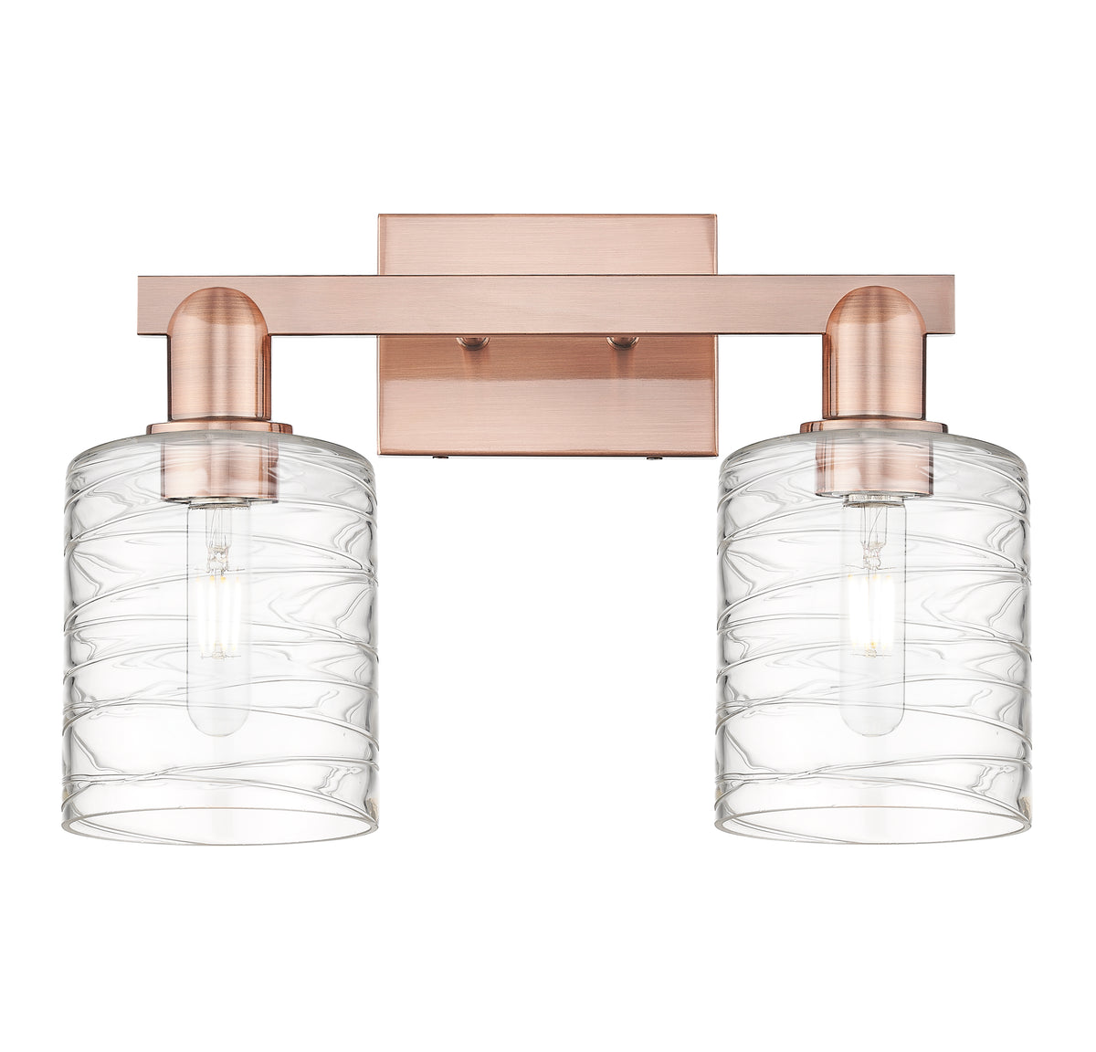 Cobbleskill 16-Inch 2-Light Bath Vanity Light Dimmable