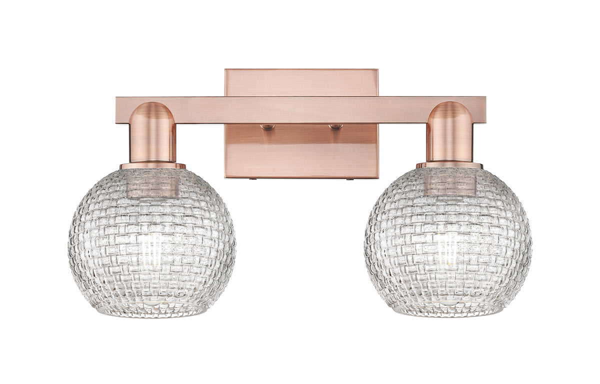Athens 17-Inch 2-Light Bath Vanity Light 9.875-Inch High