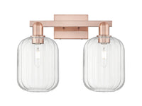Arcadia Bath Vanity Light Cast Brass Glass