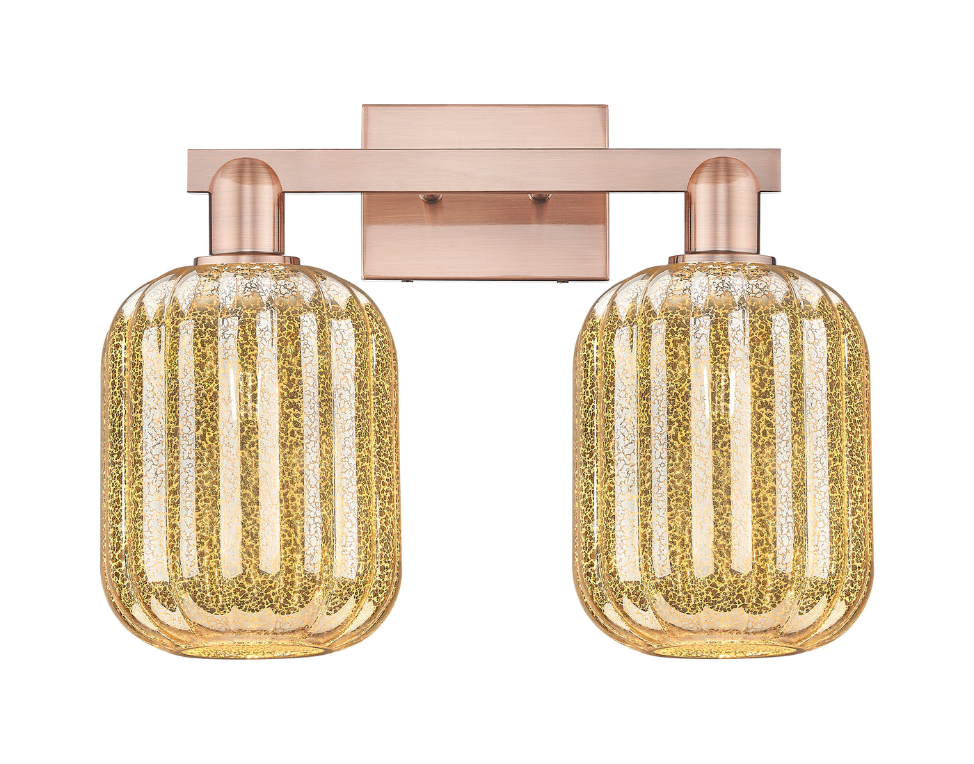 Arcadia Bath Vanity Light Cast Brass Glass